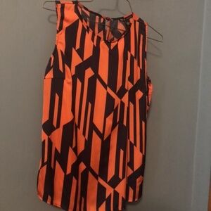 Geometric print blouse